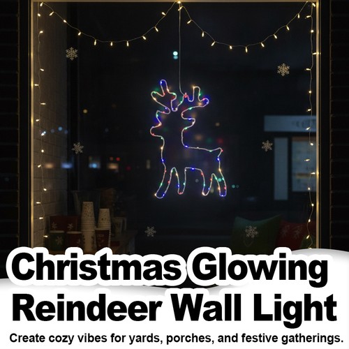 Iron christmas reindeer lights - reindeer,