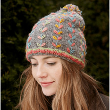 Hand Knitted 100% Wool Bobble