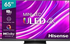 Hisense 65U8HQTUK 65 Mini LED ULED 4K UHD Smart TV (SRP £795) *BACKLIGHT ISSUE*