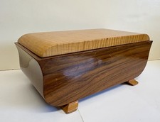 VINTAGE WOODEN TEA CADDY
