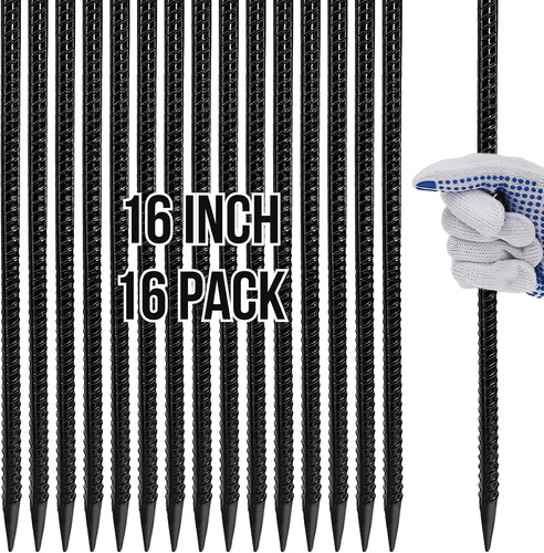 Pack inch rebar stakes - 16,