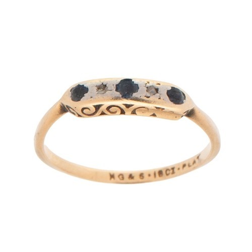 Antique 18ct gold platinum - gold,