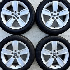 Genuine VW Passat 17 Istanbul Alloy Wheels Tyre 215 55 Silver 5 Spoke 3G0601025E