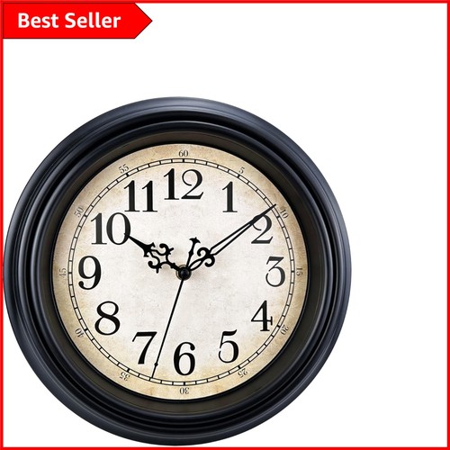 Silent retro wall clock - wall,