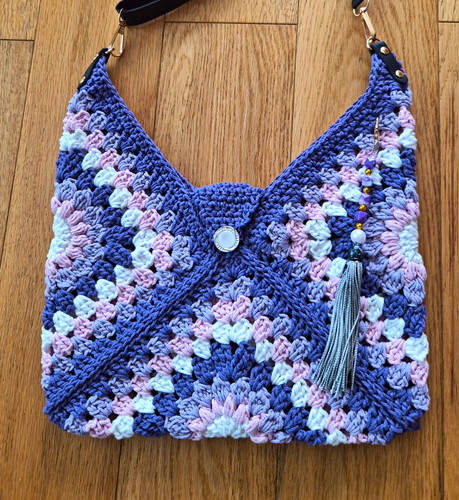 Handmade crochet shoulder - handmade, bag