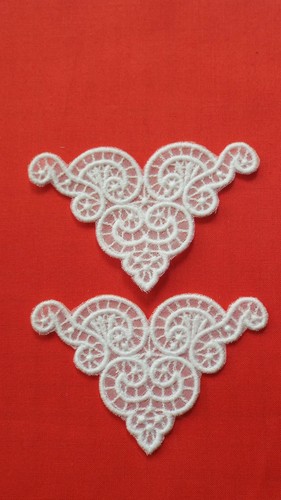 Iron sew on white - iron,