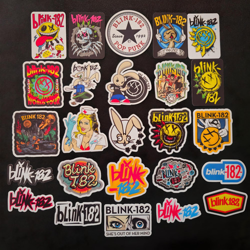 90s pop punk vinyl stickers - pop,