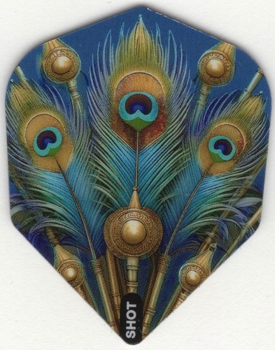 Peacock plumage dart flights - plumage,