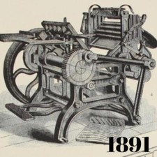 1891 PRINTING PRESSES LIBERTY