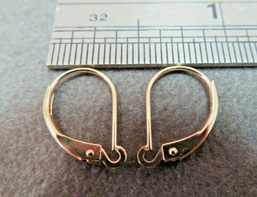 One pair 14k - solid, gold