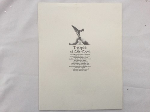 Rolls royce sliver spirit 1982 - royce,