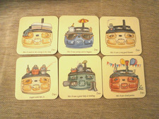Set of 6 Coasters Country
