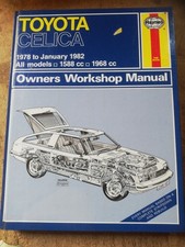 Toyota Celica 1978-1982 Haynes Owners Workshop Manual (Petrol)