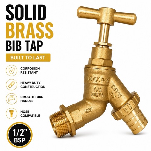 Solid brass outdoor - solid, bib