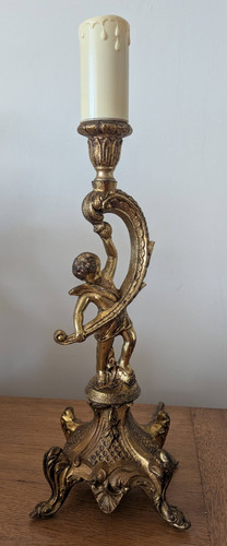 Heavy vintage rococo brass - vintage,