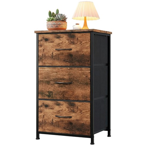 Fabric drawer bedside table - 3,