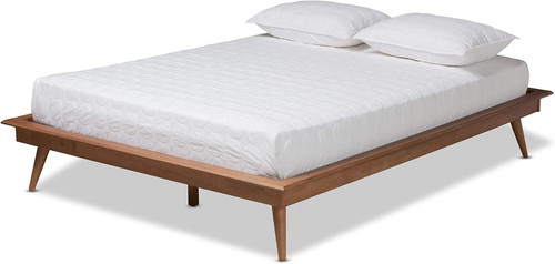 Stylish brown double bed frame - stylish,