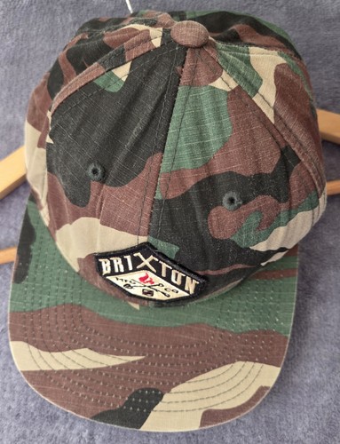 Brixton camo snapback hat - snapback,