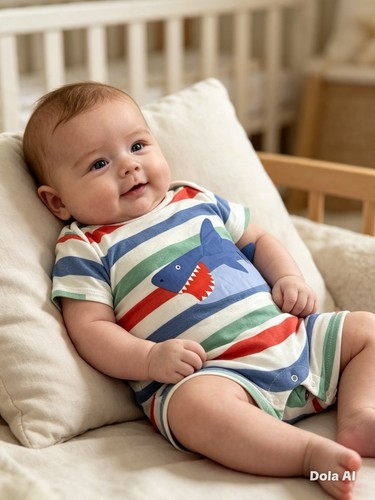 Joules baby boys - striped, shark
