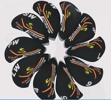 10pcs golf iron headcovers for - headcovers,