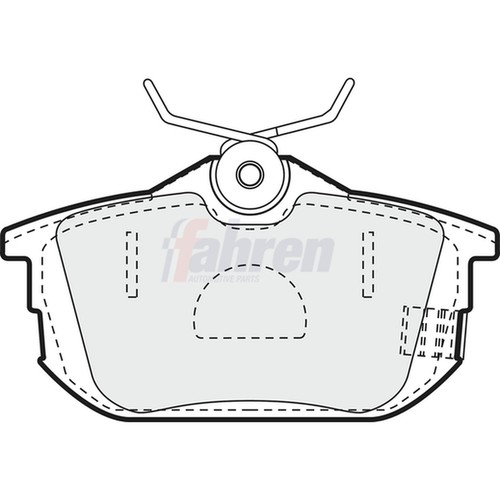 Brake pads set for - set, mitsubishi
