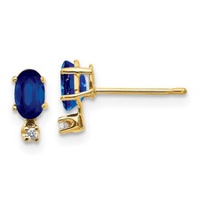 14k Diamond and 5x3 Oval