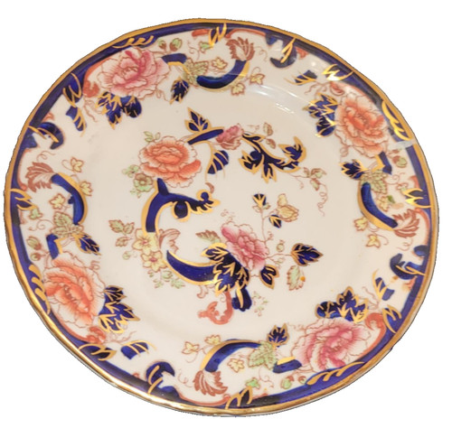 Masons blue mandalay plate - blue, 6"