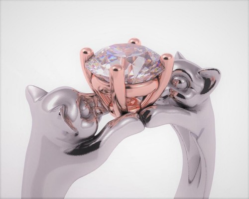 Cat engagement ring animal - engagement,