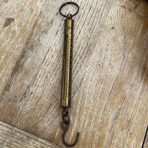 Salter brass spring balance - ,