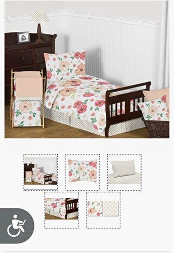 Toddler bed floral - floral, bedding