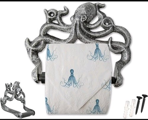 Decorative cast iron octopus - decorative,