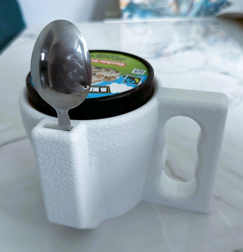 Ice cream pot pint - pot, with