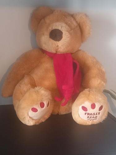Fraser bear blonde - with, scarf