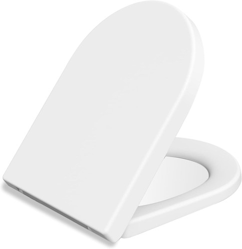 Shaped toilet seat white - shaped,