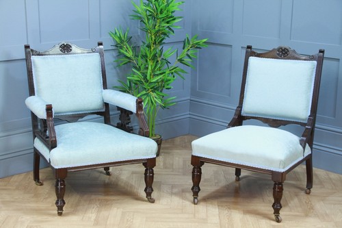 Antique edwardian upholstered - antique,