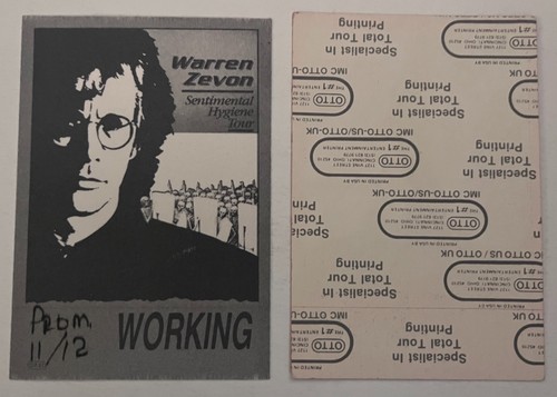 Warren zevon 1987 hygiene - warren,