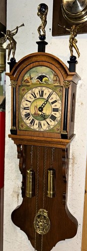Wuba wall clock wood - wall,