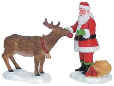 Lemax Figurines -  Reindeer Treats, Set Of 2