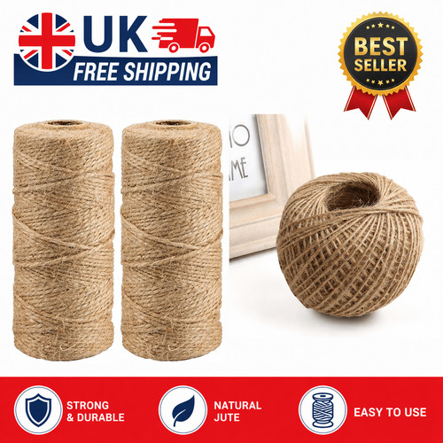 100m natural khaki - jute, twine