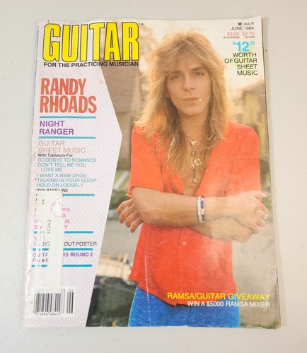 Randy rhoads guitar magazine - guitar,