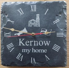 Dreckly Slate Clock - Etched