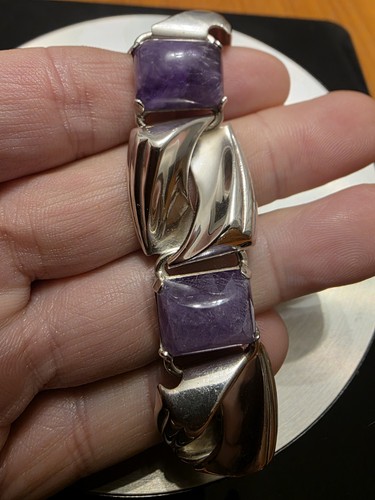 Vintage 925 silver amethyst - vintage,