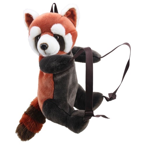 Adjustable red panda plush - red,