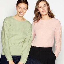 PRINCIPLES Ribbed Knit Jumper Lightweight Pastel Summer Size 8 - 26