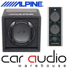 Alpine SWE-815 - 8" 20cm 300 Watts Amplified Active Car Sub Subwoofer Bass Box