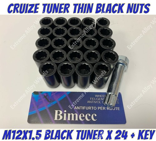 Alloy wheel blk - tuner, nuts