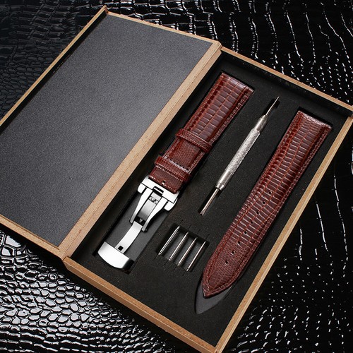 Genuine leather watch band - leather,