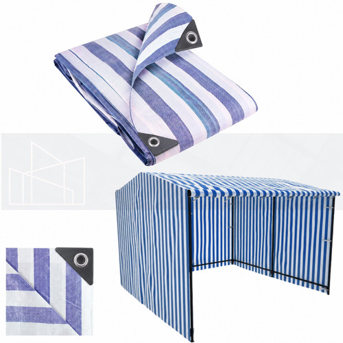 Blue white 170gsm - blue/white, striped