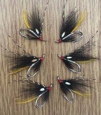 3 x Silver Stoat Tail. Salmon