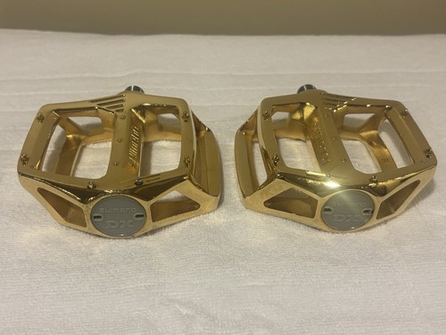 Shimano pedals 16 - shimano, gold
